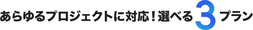 ページの長さで選べる3プラン